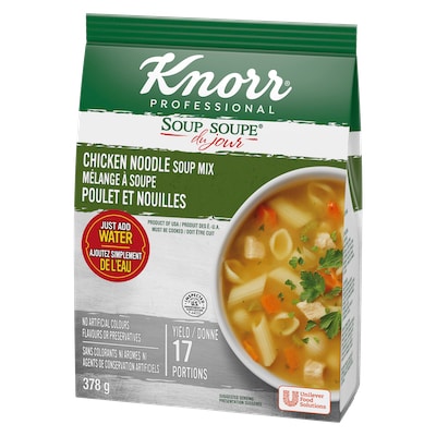 Knorr® Professionnel Soupe du Jour Poulet et Nouilles 4 x 378 gr - 